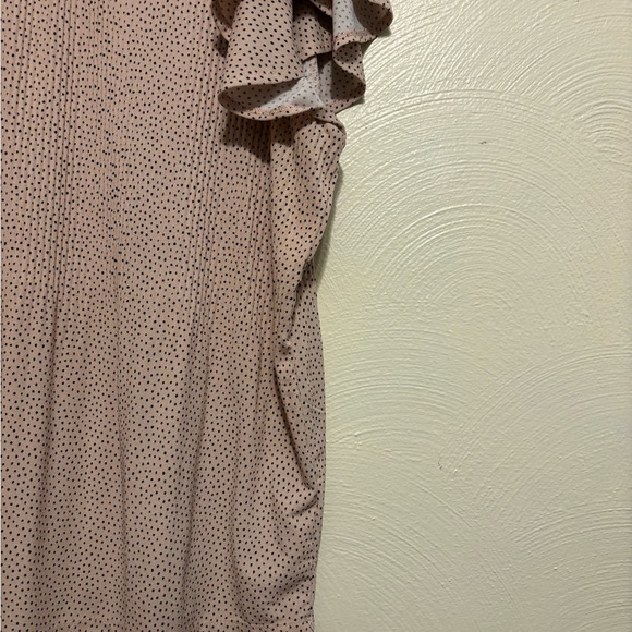 Adrianna Papell Pink Flutter Sleeve Ruffled Blouse - Picture 7 of 8